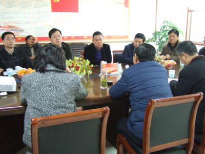 縣政府常務(wù)副縣長曹紅斌、金融辦主任靳林冬來金泉科技考察新三板掛牌上市工作